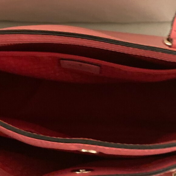 Kate Spade Wellsley Lg Leather Tote, Flamingo Pink - Picture 7 of 16